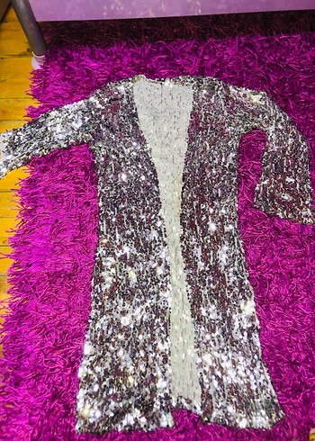 Renkli Uzun Bohem Kadın Kimono - Görsel 2