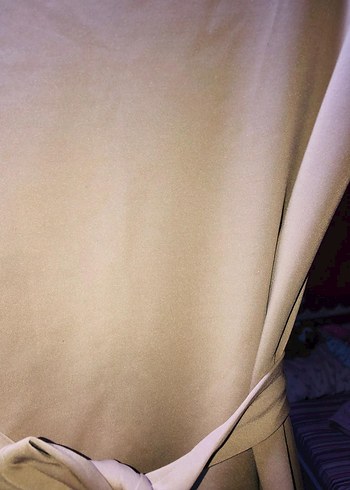 Uzun Kollu, Bol Kesim Pembe Kadın Elbise - Görsel 3