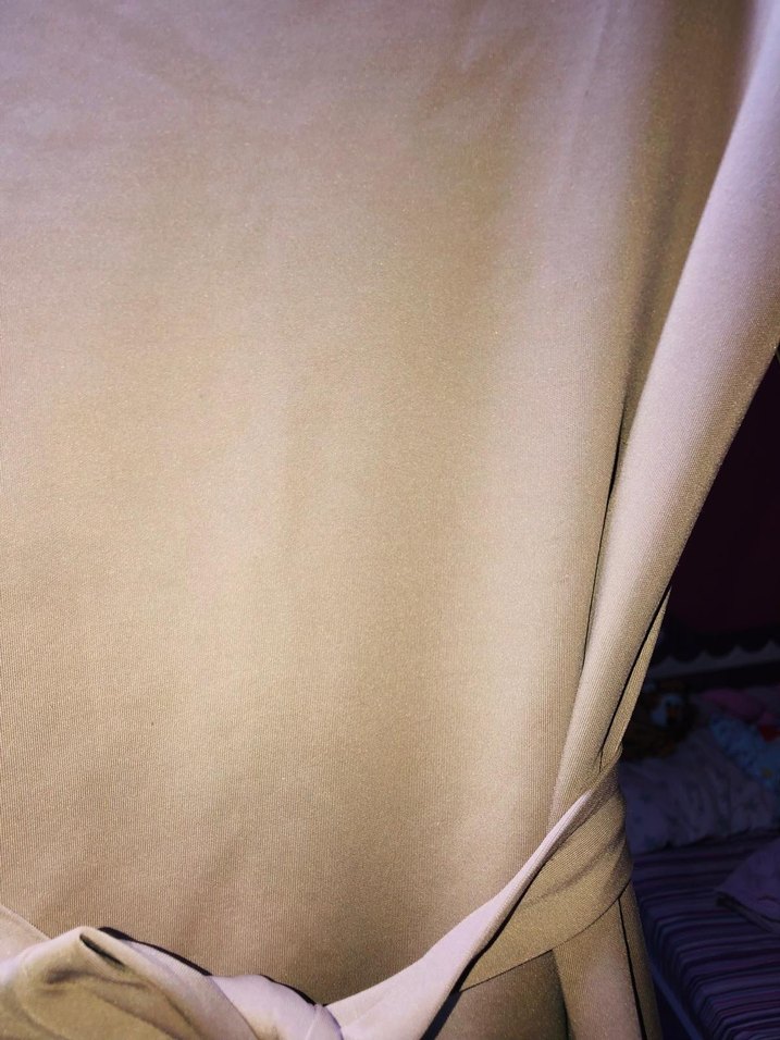 Uzun Kollu, Bol Kesim Pembe Kadın Elbise - Görsel 3