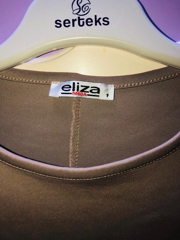 Uzun Kollu, Bol Kesim Pembe Kadın Elbise - Görsel 4