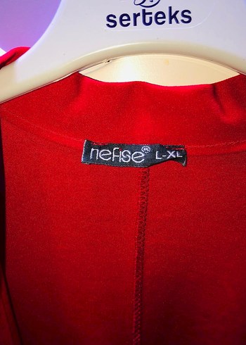 Parlak Pembe Uzun Kollu Pop Kültür Kadın çeket - Görsel 5