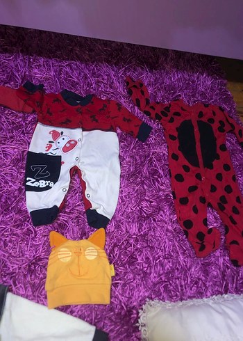 Renkli Desenli Bebek Uyku Kıyafetleri ve Aksesuarları - Görsel 5