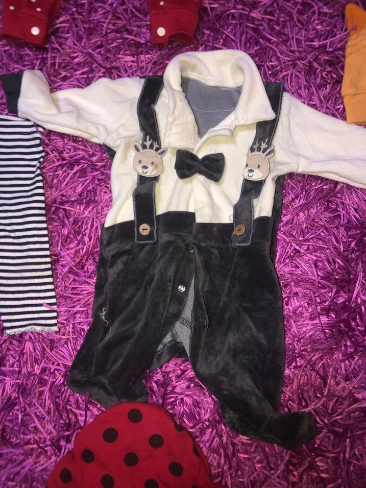 Renkli Desenli Bebek Uyku Kıyafetleri ve Aksesuarları - Görsel 2