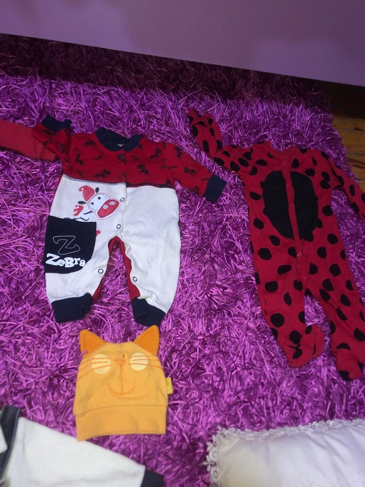 Renkli Desenli Bebek Uyku Kıyafetleri ve Aksesuarları - Görsel 5