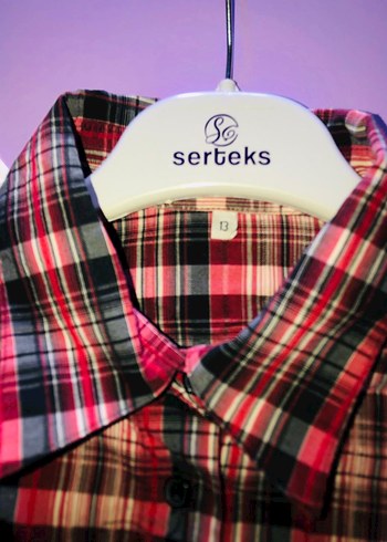 Civil ekoseli kız çocuk gömlek - Görsel 3