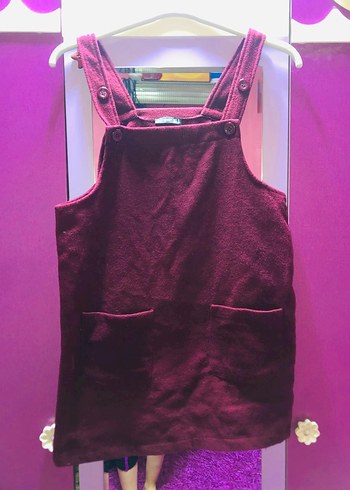 Bordo Kolsuz Salopet - Görsel 4