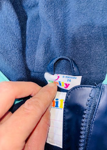 Yağmurluk Astronot Erkek Bebek Mavi Kapüşonlu Tulum - Görsel 4