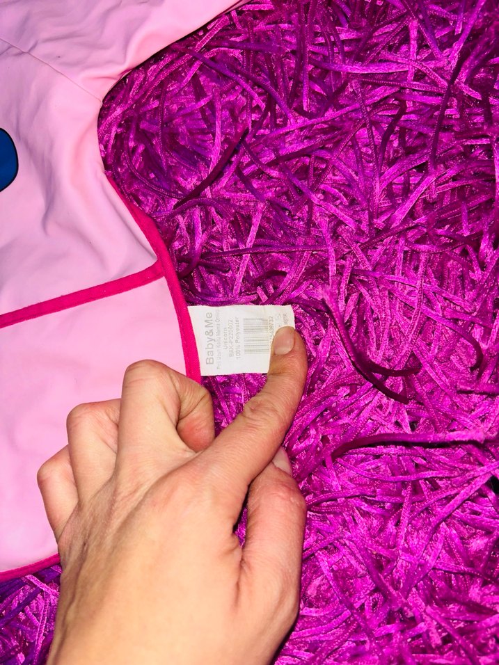 Pembe Bağcıklı Bebek Önlüğü Unicorn Desenli - Görsel 3