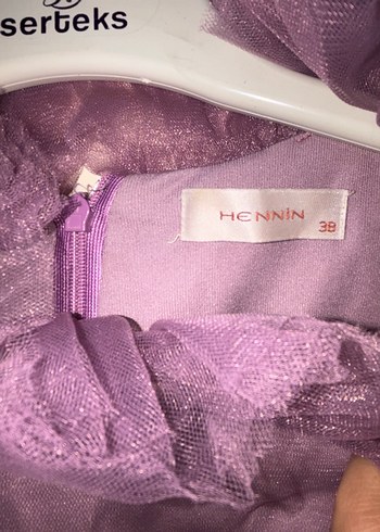 Mor Uzun Kollu Drapeli Kadın Elbise - Görsel 5