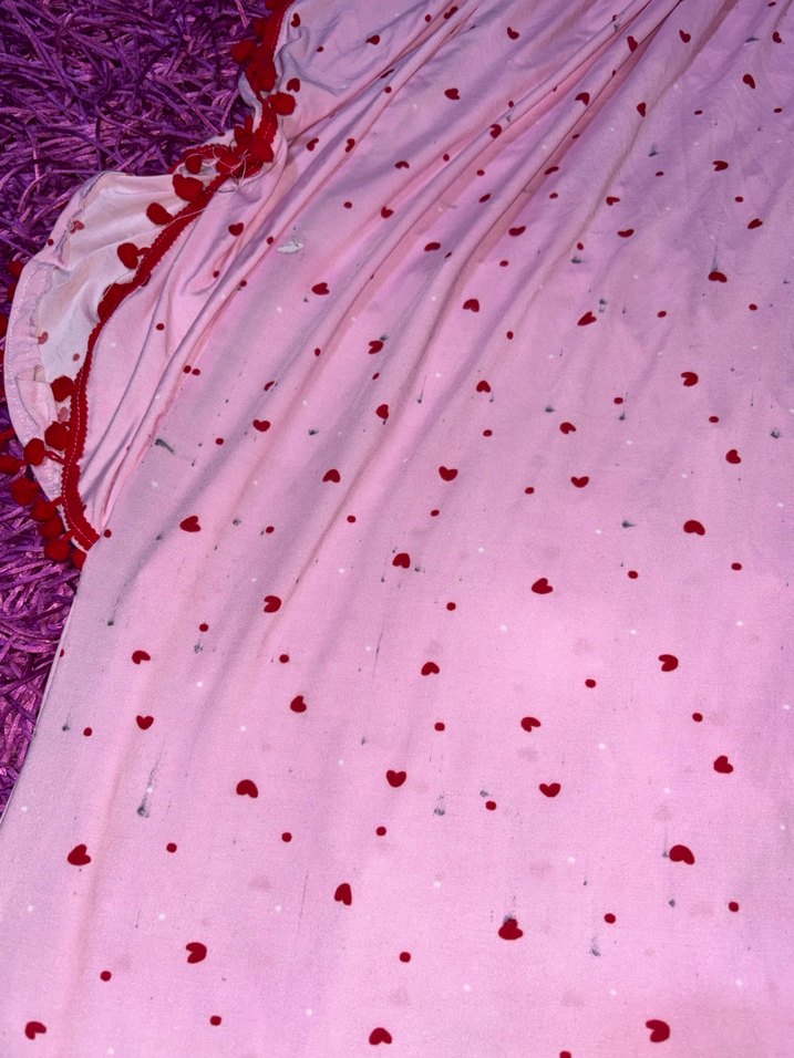 Pembe V Yaka Salaş Uzun Elbise - Görsel 5