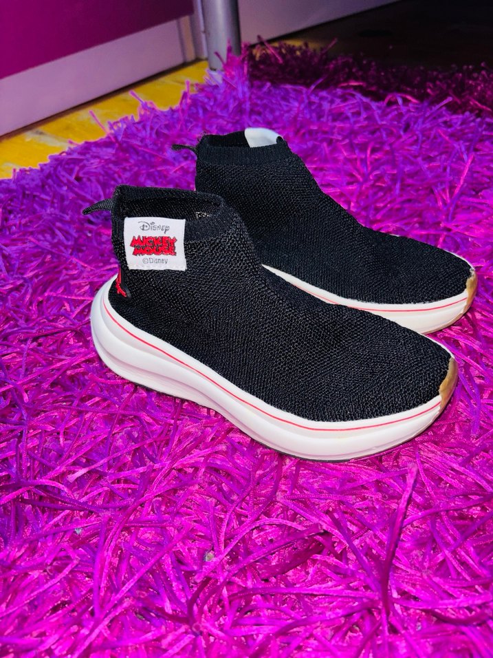 Zara kız çocuk Siyah Örgü Spor Ayakkabı - Görsel 5