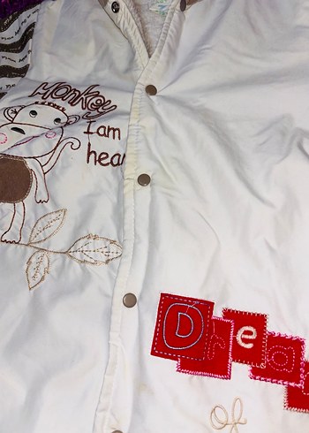 Bebek Nakışlı Kürklü Tulumu - Görsel 3