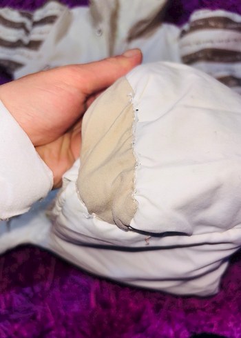 Bebek Nakışlı Kürklü Tulumu - Görsel 7