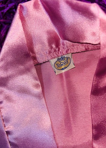 Tyland Naraya Marka Saten Yeni  Kadın Uzun Sabahlık terlik - Görsel 12