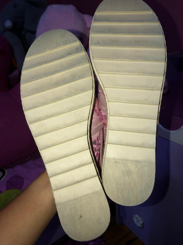 Pembe Nakışlı Bohem Kadın Dolgu Topuk Espadril - Görsel 4