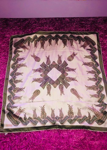 Diğer Koyu Mor Dantel Detaylı Bohem Kadın Fuları eşarp