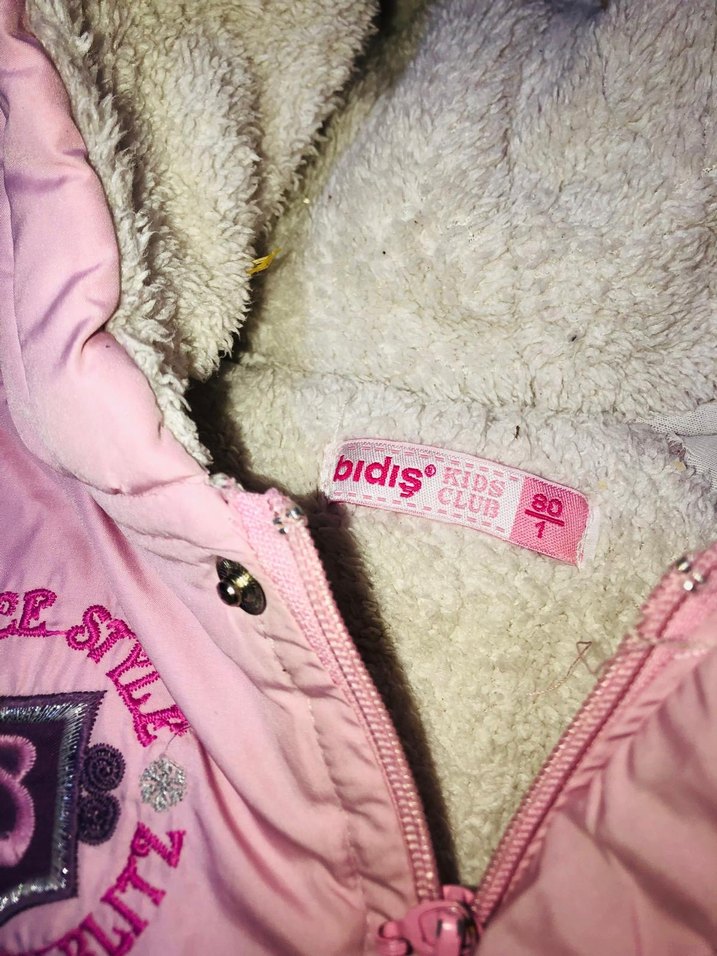 Kız Bebek Kapüşonlu Kürklü Renkli Tulumu - Görsel 3