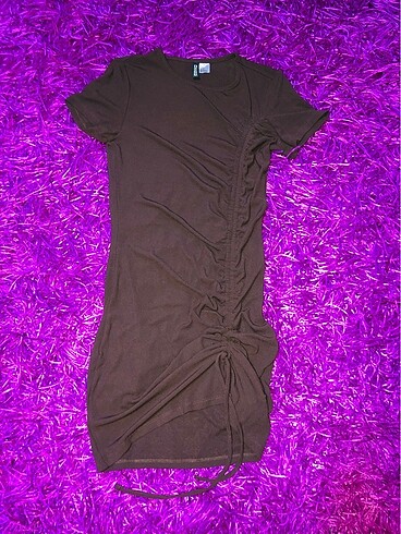 H&M mini drapeli elbise
