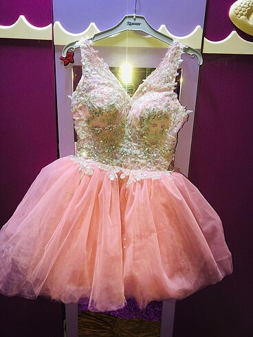 Prenses mini abiye - Görsel 13