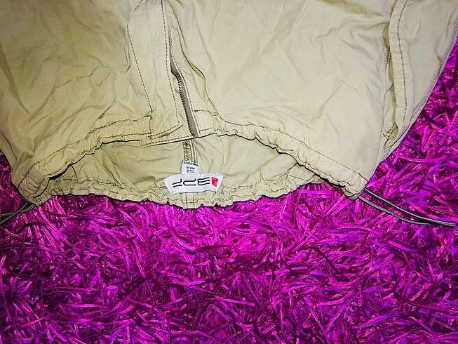 m Beden haki Renk Paraşüt kumaş lastikli kargo pantalon