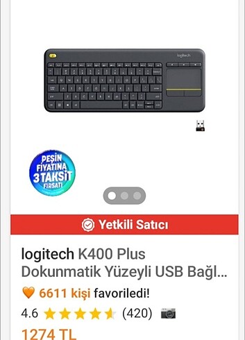 LOGITECH KLAVYE