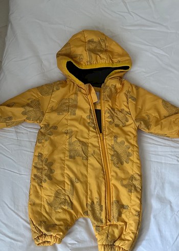 Sarı Fermuarlı astronot mont tulum - Görsel 5