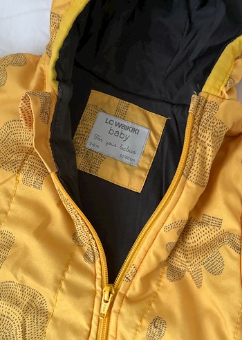 Sarı Fermuarlı astronot mont tulum - Görsel 2