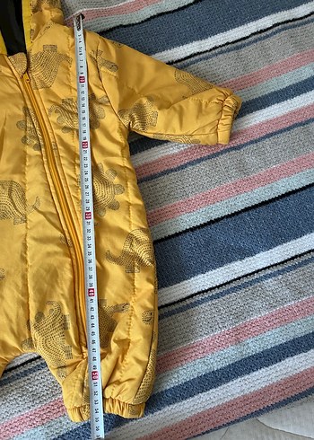 Sarı Fermuarlı Bebek Tulumu - Görsel 3