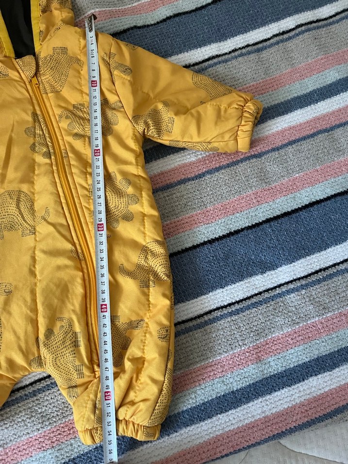 Sarı Fermuarlı Bebek Tulumu - Görsel 3