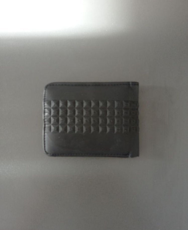 Siyah Rock Punk Desenli Erkek Cüzdan - Görsel 3