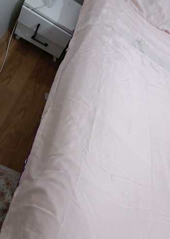 toz pembe Düz Pastel nevresim  Örtüsü kumaşı ipek - Görsel 7