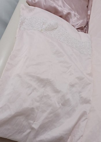 toz pembe Düz Pastel nevresim  Örtüsü kumaşı ipek - Görsel 5