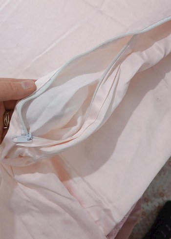 toz pembe Düz Pastel nevresim  Örtüsü kumaşı ipek - Görsel 3