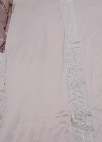 toz pembe Düz Pastel nevresim  Örtüsü kumaşı ipek - Görsel 6