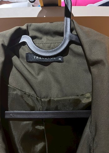 Yapmurluk Kumaş Milla Haki Trençkot - Görsel 2