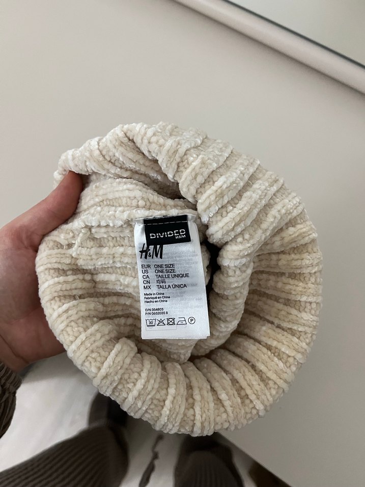 H&M Krem Yün Bere - Görsel 2