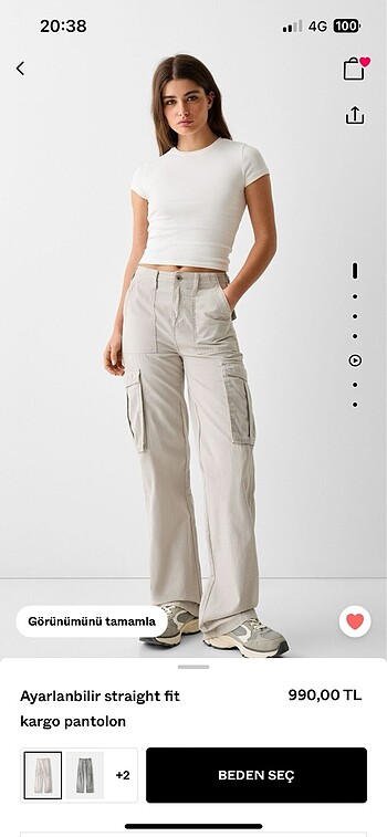 Bershka kargo pantolon