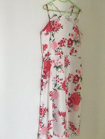 SLN Yazlık çiçek desenli elbise
