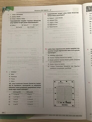 Beden Yayın Denizi AYT tarih soru bankası