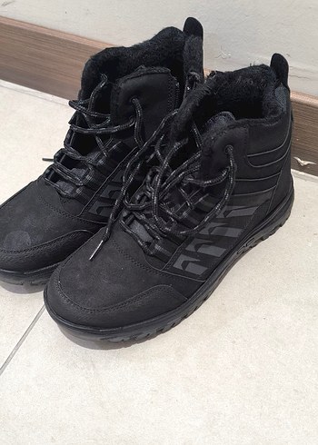 Fermuarlı Siyah Erkek Outdoor Biker Bot - Görsel 4