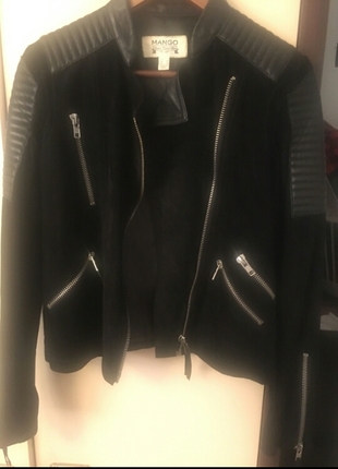 Siyah süet ceket 