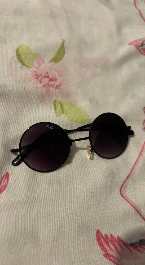 Şeffaf Siyah Yuvarlak Kadın Güneş Gözlüğü ürün muadil - Görsel 2