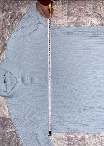 Mavi Düğmeli Erkek Polo Tişört orjinal - Görsel 6