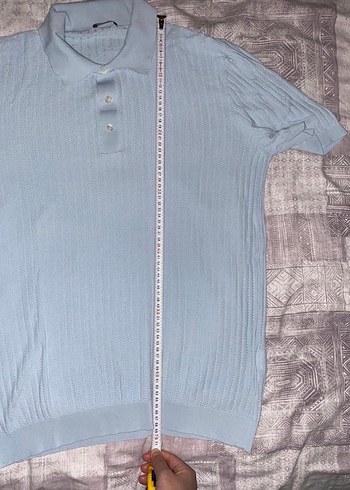 Mavi Düğmeli Erkek Polo Tişört orjinal - Görsel 7