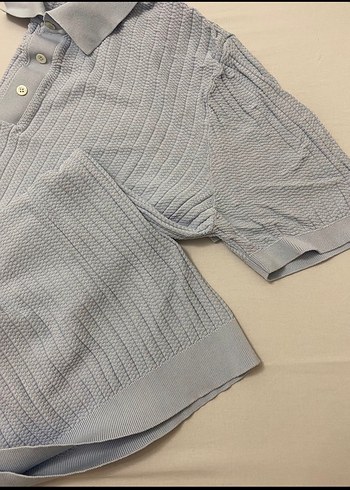 Mavi Düğmeli Erkek Polo Tişört orjinal - Görsel 5