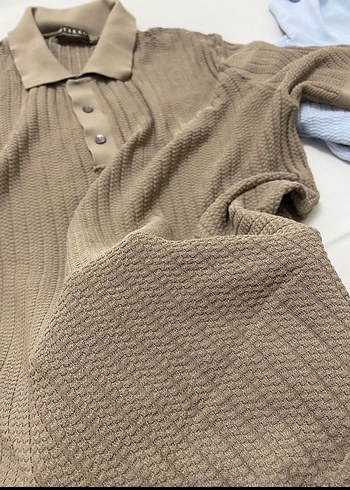 Bej Erkek Polo Tişört Düğmeli Yaka orijinal - Görsel 4