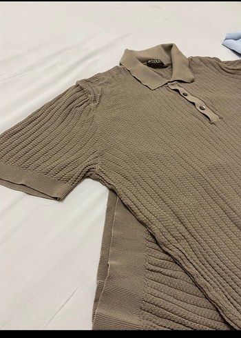 Bej Erkek Polo Tişört Düğmeli Yaka orijinal - Görsel 3