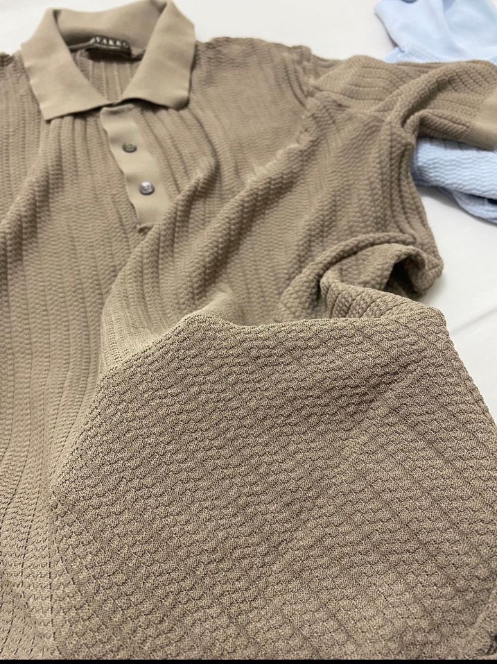 Bej Erkek Polo Tişört Düğmeli Yaka orijinal - Görsel 4