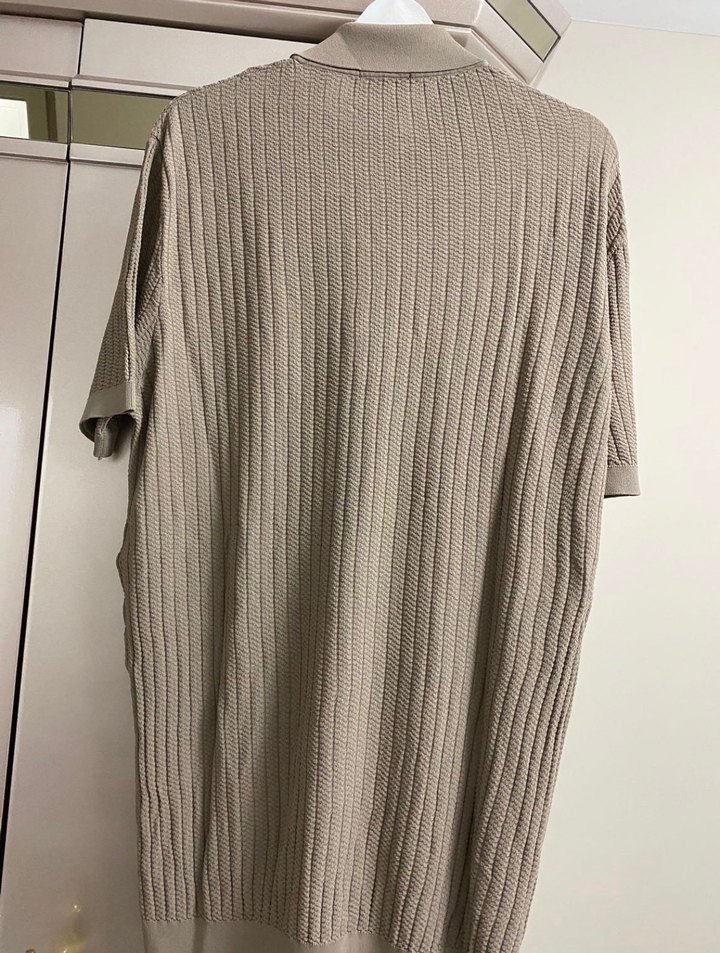 Bej Erkek Polo Tişört Düğmeli Yaka orijinal - Görsel 5