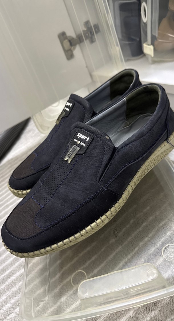 Mavi Erkek Spor Ayakkabı Velcro Kapamalı - Görsel 2